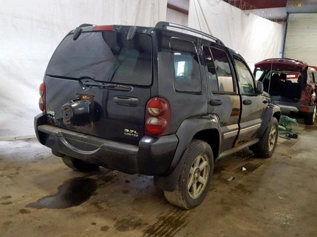 1J4GL58K35W547514 - 2005 JEEP LIBERTY LI BLACK photo 4