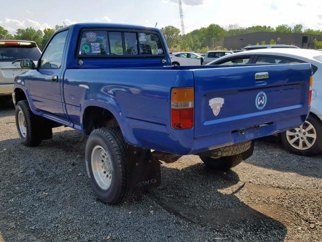 JT4RN01P5L7019062 - 1990 TOYOTA PICKUP 1/2 BLUE photo 3