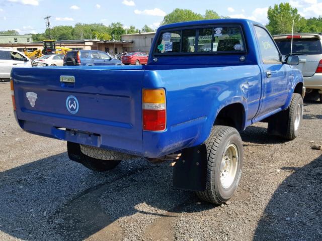 JT4RN01P5L7019062 - 1990 TOYOTA PICKUP 1/2 BLUE photo 4