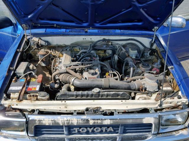 JT4RN01P5L7019062 - 1990 TOYOTA PICKUP 1/2 BLUE photo 7