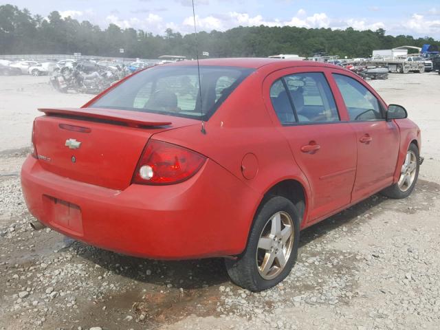 1G1AL55F567654569 - 2006 CHEVROLET COBALT LT RED photo 4