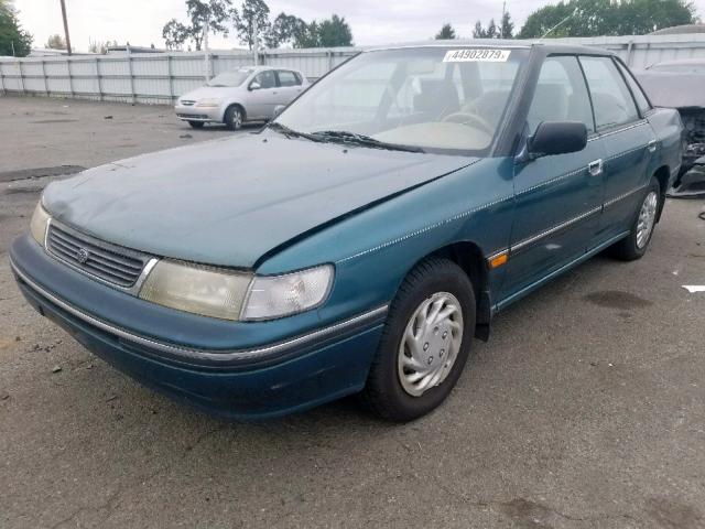 4S3BC632XN7620191 - 1992 SUBARU LEGACY L GREEN photo 2