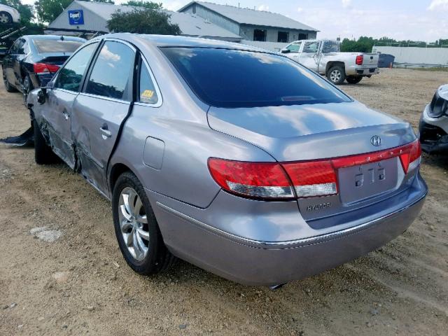 KMHFC46F36A084818 - 2006 HYUNDAI AZERA SE GRAY photo 3