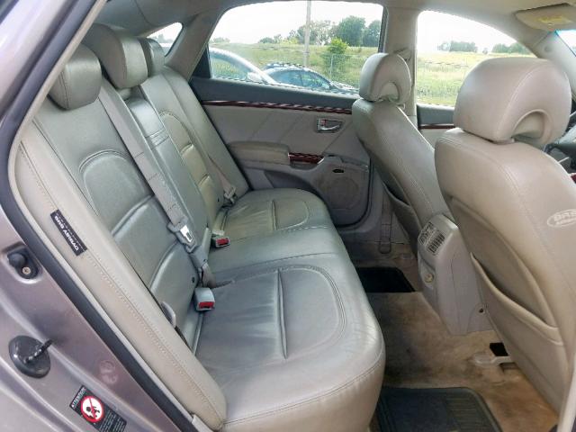 KMHFC46F36A084818 - 2006 HYUNDAI AZERA SE GRAY photo 6