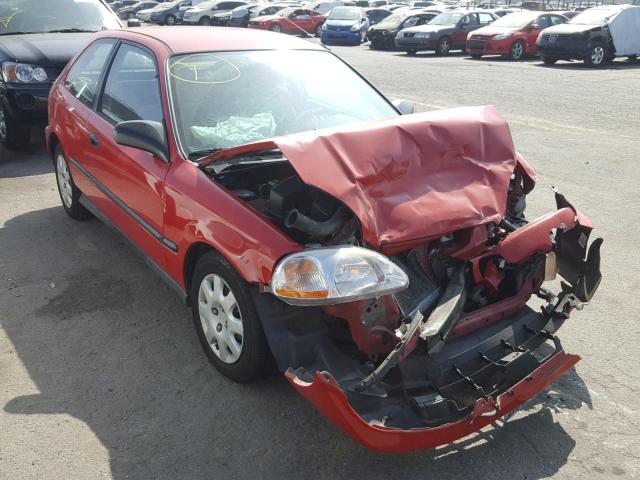 2HGEJ6445WH116318 - 1998 HONDA CIVIC DX RED photo 1