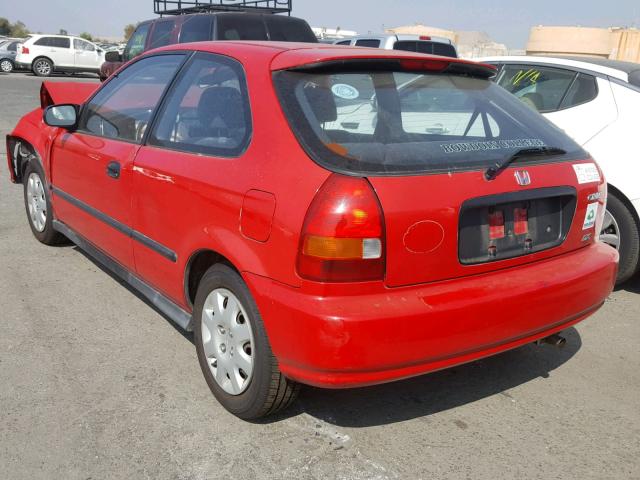 2HGEJ6445WH116318 - 1998 HONDA CIVIC DX RED photo 3