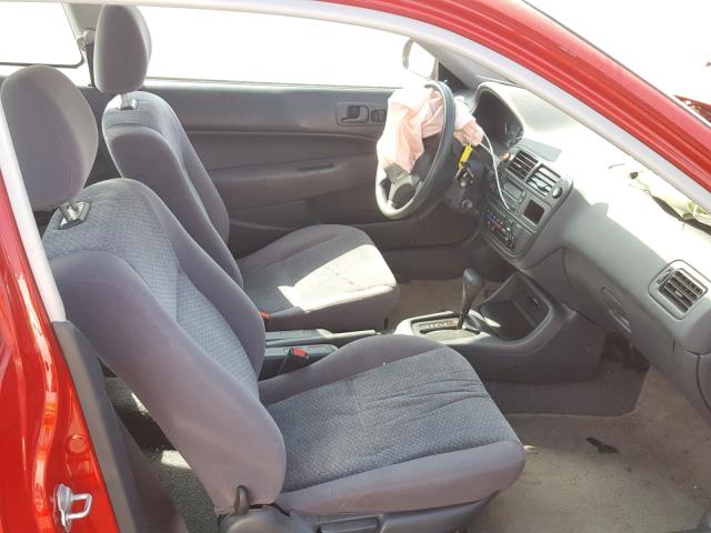 2HGEJ6445WH116318 - 1998 HONDA CIVIC DX RED photo 5