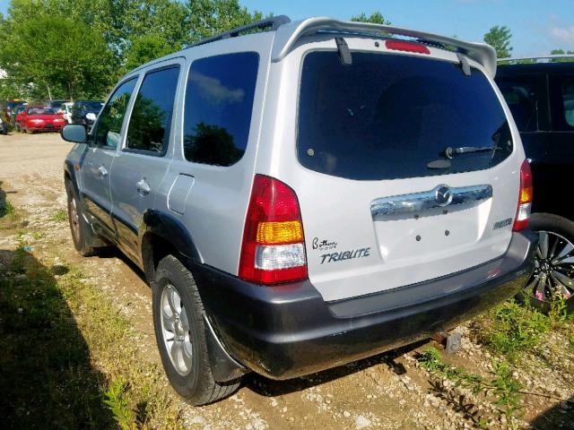 4F2CZ96194KM30532 - 2004 MAZDA TRIBUTE ES 银色 照片 3