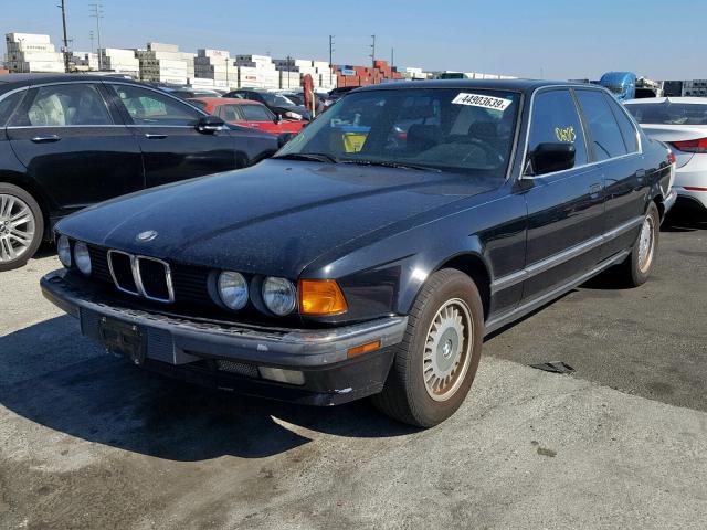 WBAGB4316NDB69380 - 1992 BMW 735 I AUTO BLACK photo 2