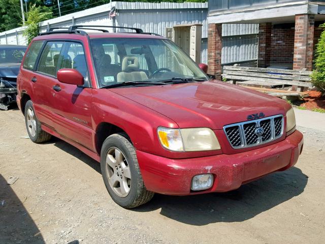 JF1SF65621H724191 - 2001 SUBARU FORESTER S BURGUNDY photo 1