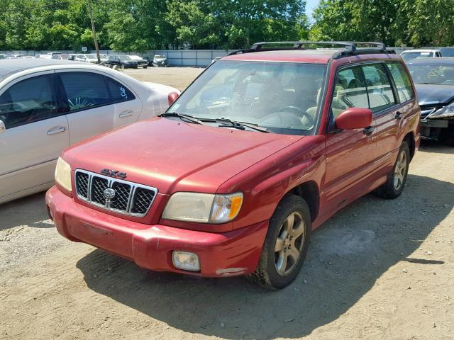 JF1SF65621H724191 - 2001 SUBARU FORESTER S BURGUNDY photo 2