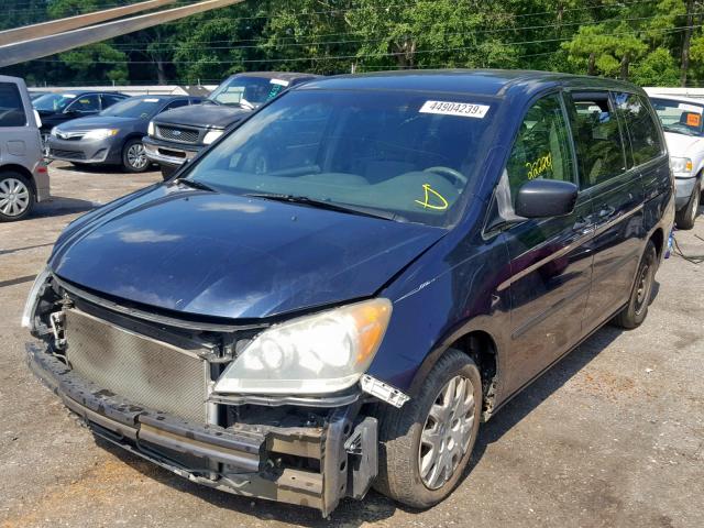 5FNRL38208B069323 - 2008 HONDA ODYSSEY LX BLUE photo 2