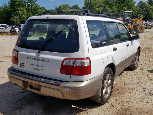 JF1SF65581G765129 - 2001 SUBARU FORESTER S WHITE photo 4