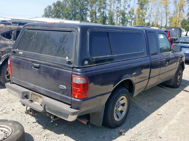 1FTYR44E92PA70452 - 2002 FORD RANGER SUP BLUE photo 4