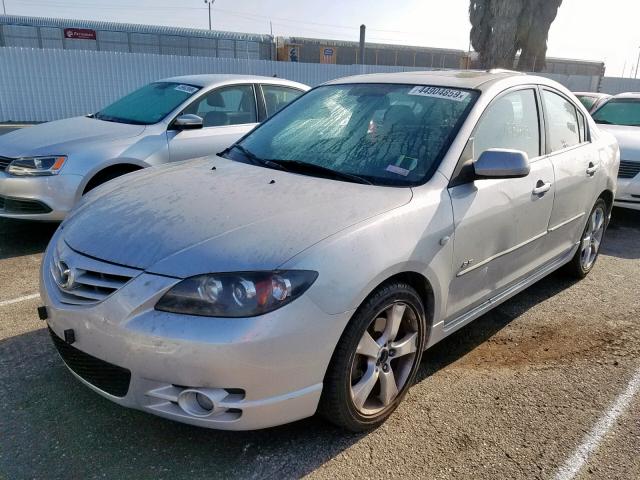 JM1BK323141202518 - 2004 MAZDA 3 S GRAY photo 2