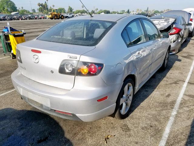 JM1BK323141202518 - 2004 MAZDA 3 S GRAY photo 4