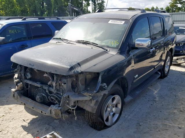 5N1BA08A87N715510 - 2007 NISSAN ARMADA SE BLACK photo 2