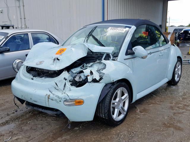 3VWCD31Y04M345326 - 2004 VOLKSWAGEN NEW BEETLE ლურჯი ფოტო 2