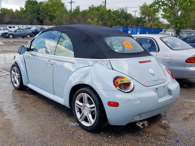 3VWCD31Y04M345326 - 2004 VOLKSWAGEN NEW BEETLE ლურჯი ფოტო 3