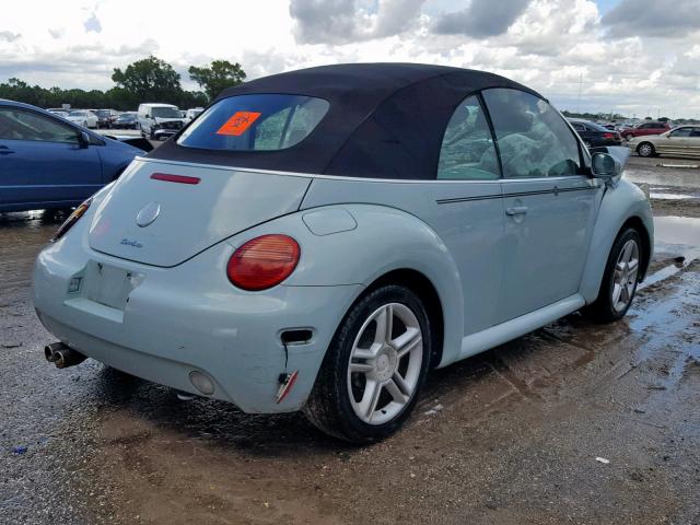 3VWCD31Y04M345326 - 2004 VOLKSWAGEN NEW BEETLE ლურჯი ფოტო 4