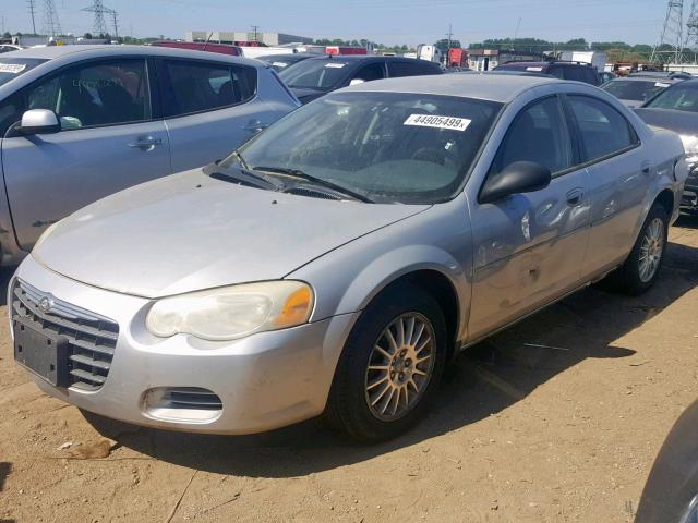 1C3EL46X54N374660 - 2004 CHRYSLER SEBRING LX SILVER photo 2