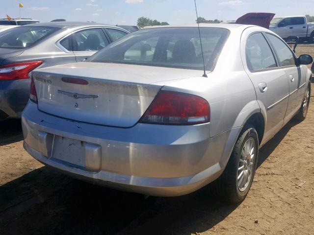 1C3EL46X54N374660 - 2004 CHRYSLER SEBRING LX SILVER photo 4