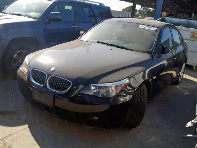 WBANB53506CP01209 - 2006 BMW 550 I BLACK photo 2