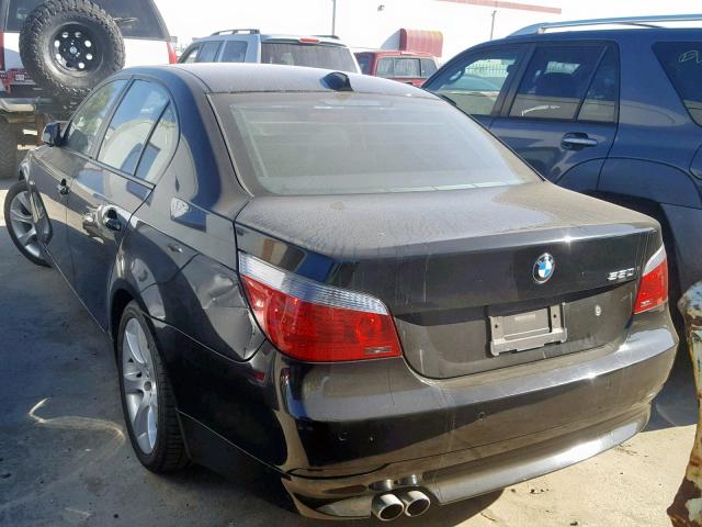 WBANB53506CP01209 - 2006 BMW 550 I BLACK photo 3