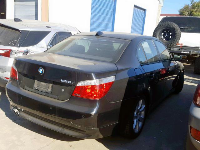 WBANB53506CP01209 - 2006 BMW 550 I BLACK photo 4