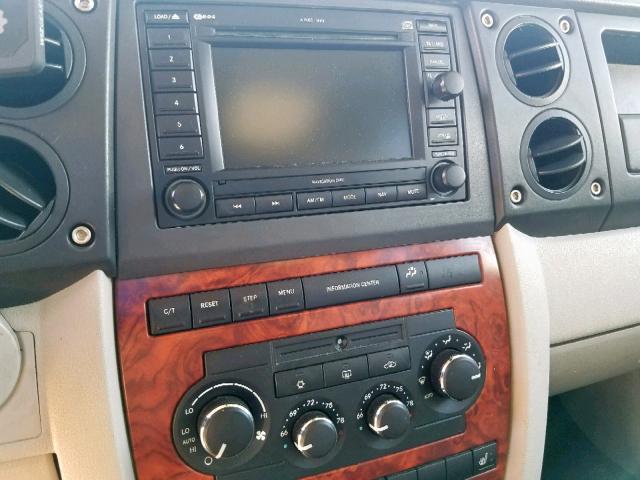 1J8HG58206C236228 - 2006 JEEP COMMANDER BLACK photo 10