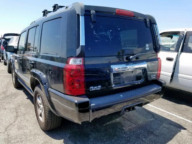 1J8HG58206C236228 - 2006 JEEP COMMANDER BLACK photo 3