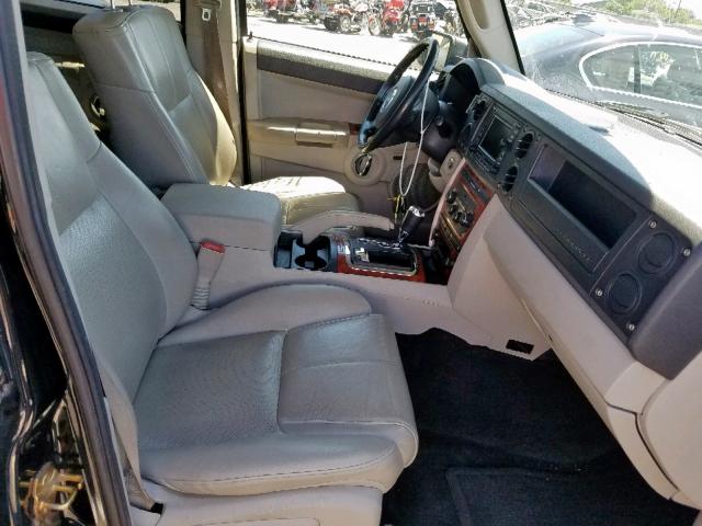 1J8HG58206C236228 - 2006 JEEP COMMANDER BLACK photo 5
