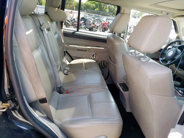 1J8HG58206C236228 - 2006 JEEP COMMANDER BLACK photo 6