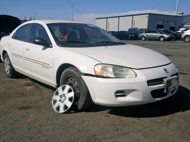 1B3EJ46XX1N615708 - 2001 DODGE STRATUS SE WHITE photo 1