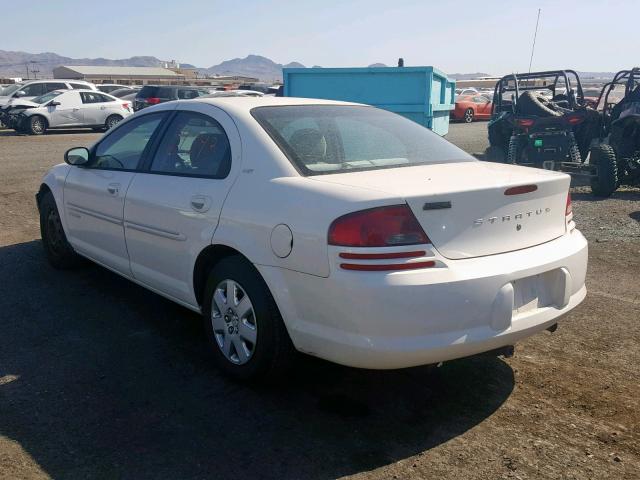 1B3EJ46XX1N615708 - 2001 DODGE STRATUS SE WHITE photo 3