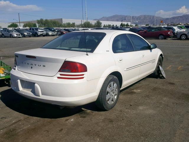 1B3EJ46XX1N615708 - 2001 DODGE STRATUS SE WHITE photo 4