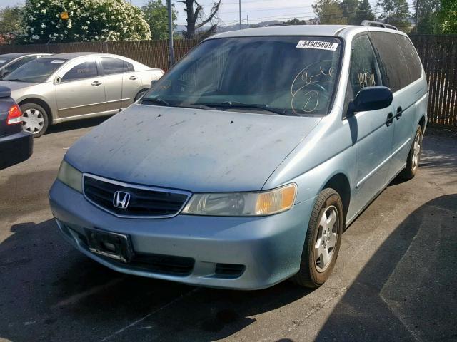 5FNRL185X3B146254 - 2003 HONDA ODYSSEY LX TEAL photo 2