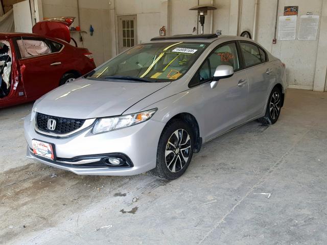19XFB2F90DE012541 - 2013 HONDA CIVIC EXL 银色 照片 2