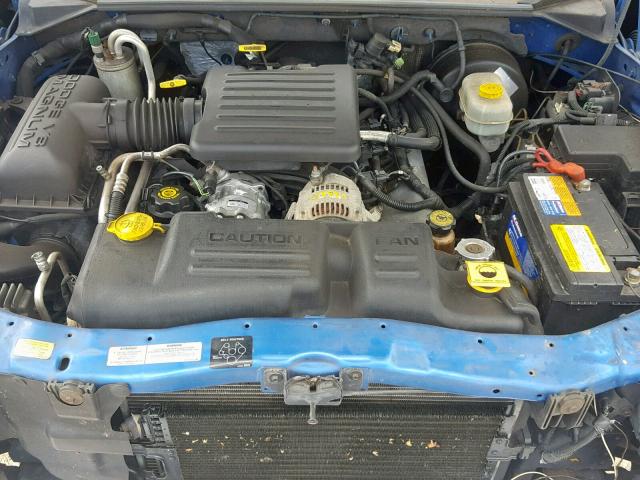 1B7GL2AN6YS722178 - 2000 DODGE DAKOTA QUA BLUE photo 7