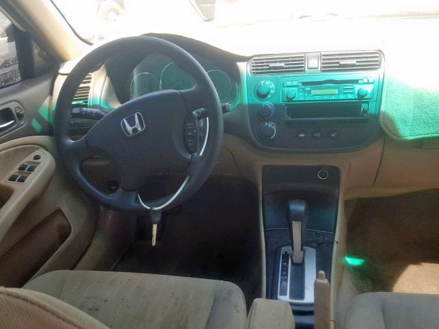 2HGES16575H629722 - 2005 HONDA CIVIC LX WHITE photo 9