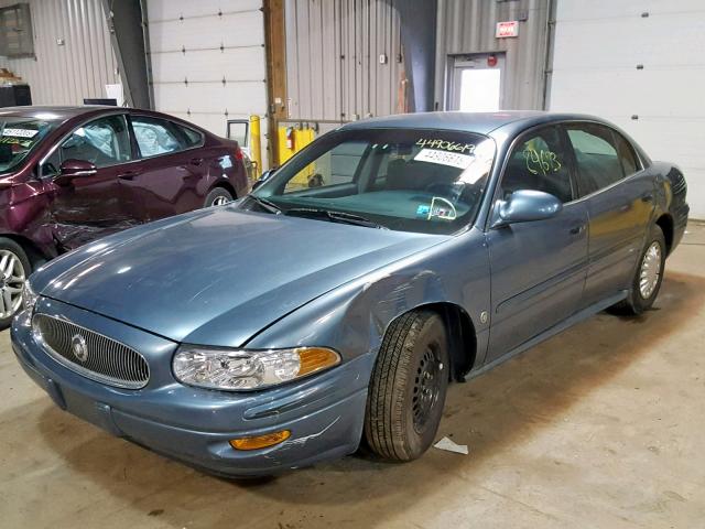 1G4HP54K114197418 - 2001 BUICK LESABRE CU BLUE photo 2