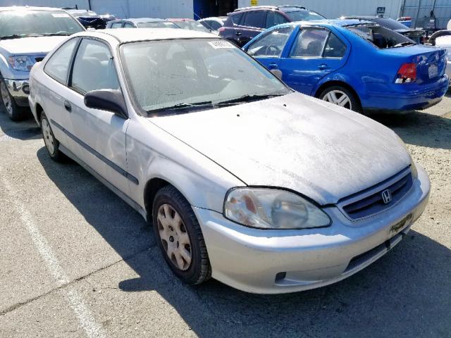 1HGEJ6125YL098637 - 2000 HONDA CIVIC DX SILVER photo 1