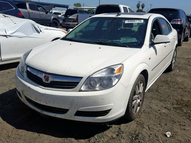 1G8ZS57N28F106193 - 2008 SATURN AURA XE WHITE photo 2