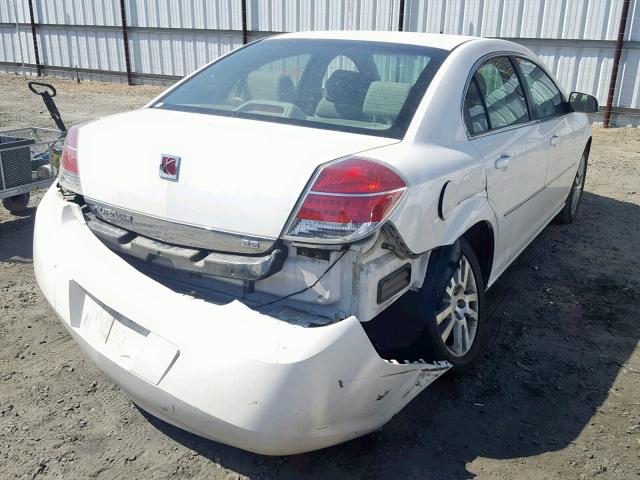 1G8ZS57N28F106193 - 2008 SATURN AURA XE WHITE photo 4