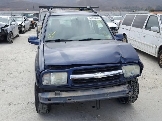 2CNBE634436905439 - 2003 CHEVROLET TRACKER LT BLUE photo 10