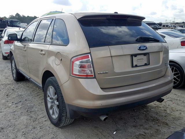 2FMDK48CX7BA71373 - 2007 FORD EDGE SEL BEIGE photo 3