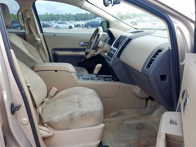 2FMDK48CX7BA71373 - 2007 FORD EDGE SEL BEIGE photo 5