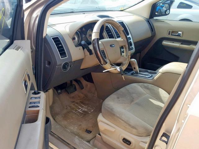 2FMDK48CX7BA71373 - 2007 FORD EDGE SEL BEIGE photo 9