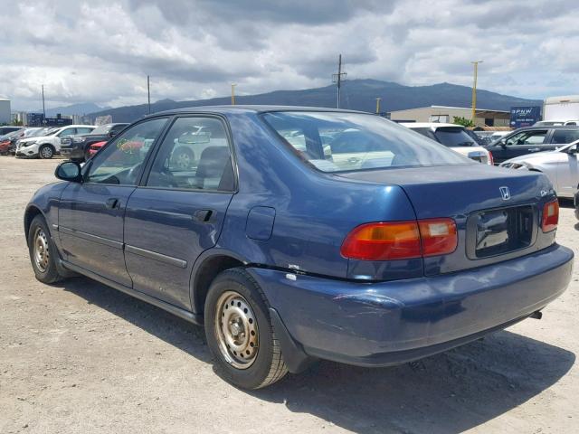 1HGEG8648SL056927 - 1995 HONDA CIVIC DX BLUE photo 3