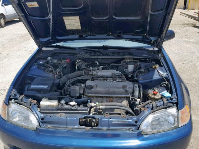 1HGEG8648SL056927 - 1995 HONDA CIVIC DX BLUE photo 7